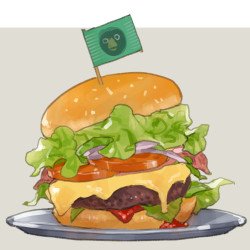 「ハンバーガー チーズ」のTwitter画像/イラスト(古い順)