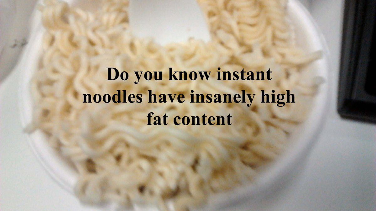 #DoYouKnow instant noodles have insanely high fat content? Thank god for Masala Oats. Imagine tasty food that is healthy #FoodiliciousMumbai