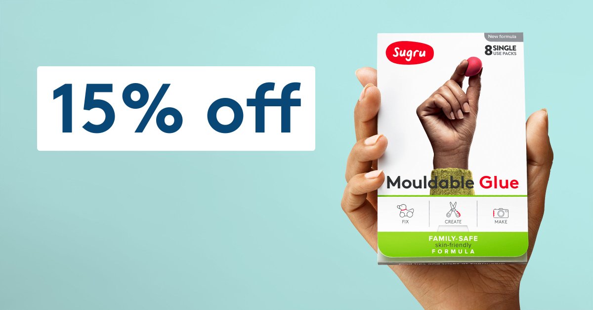 sugru's tweet image. Everyone can be a fixer, whatever age you are bit.ly/2xkxCkU Retweet for a chance to win a pack of our new Formula. #FixingisGood