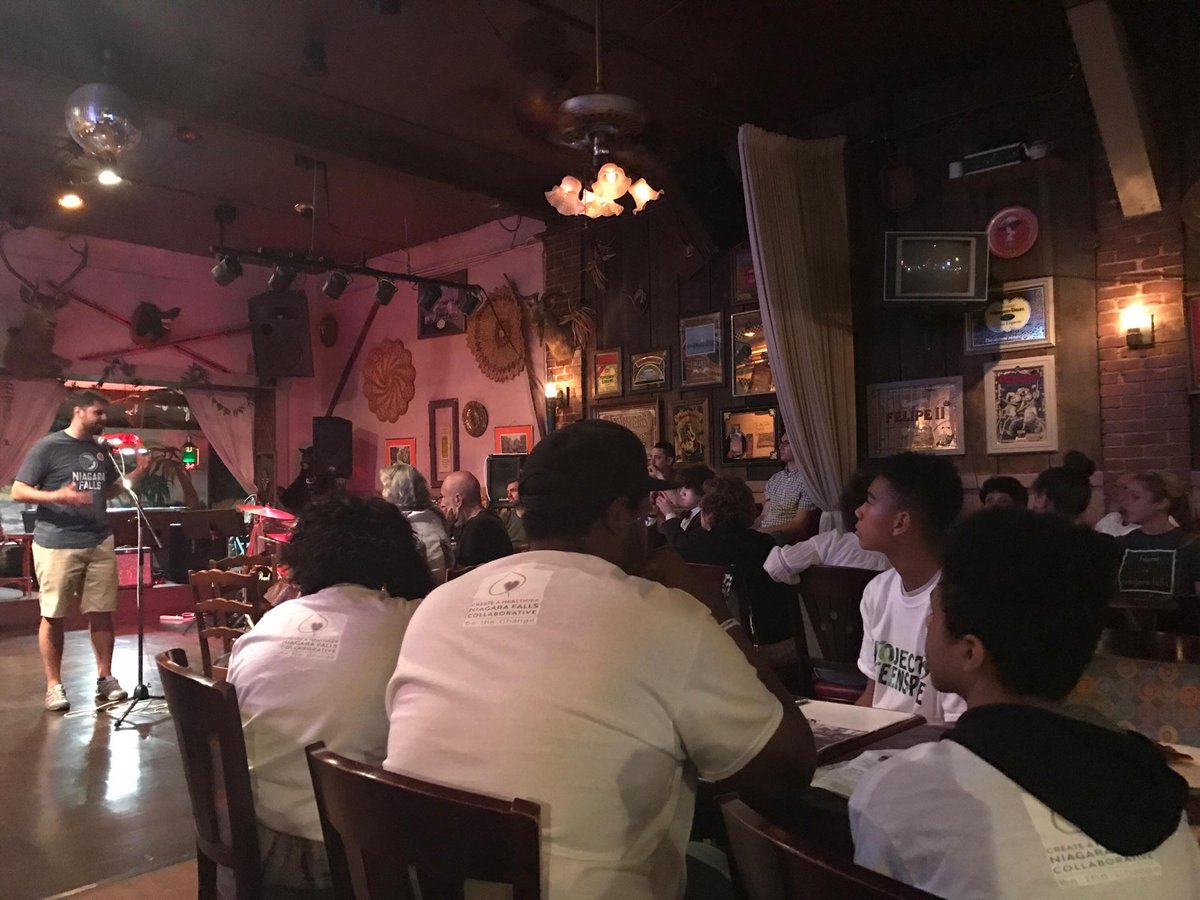 prssn_nu's tweet photo. The 22nd Pints for Progress hosted by @Live_NF at the Bakery was last night. Project Green Space was the winner for the evening. https://t.co/ywUUCKSqHJ