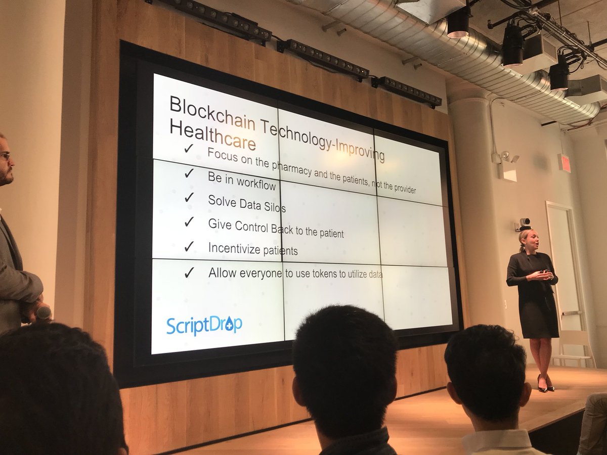 SRTowers33's tweet photo. Managing the prescription wellness in #Blockchain #healthtech landscape @ScriptDrop + script abuse #opiodcrisis #2069sign @ICOnferenceNYC https://t.co/4EfbrvWcyb