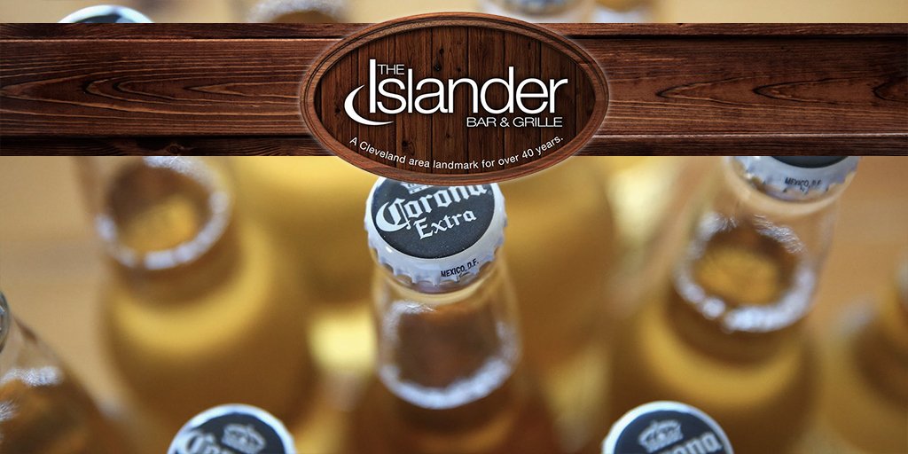 TheIslanderCLE's tweet photo. Start the long weekend #AtTheIslander and Coronas are only $2. Watch the Tribe on dozens of TVs...DJ tonight too! https://t.co/Oase299KQt https://t.co/ekEVsURrH4