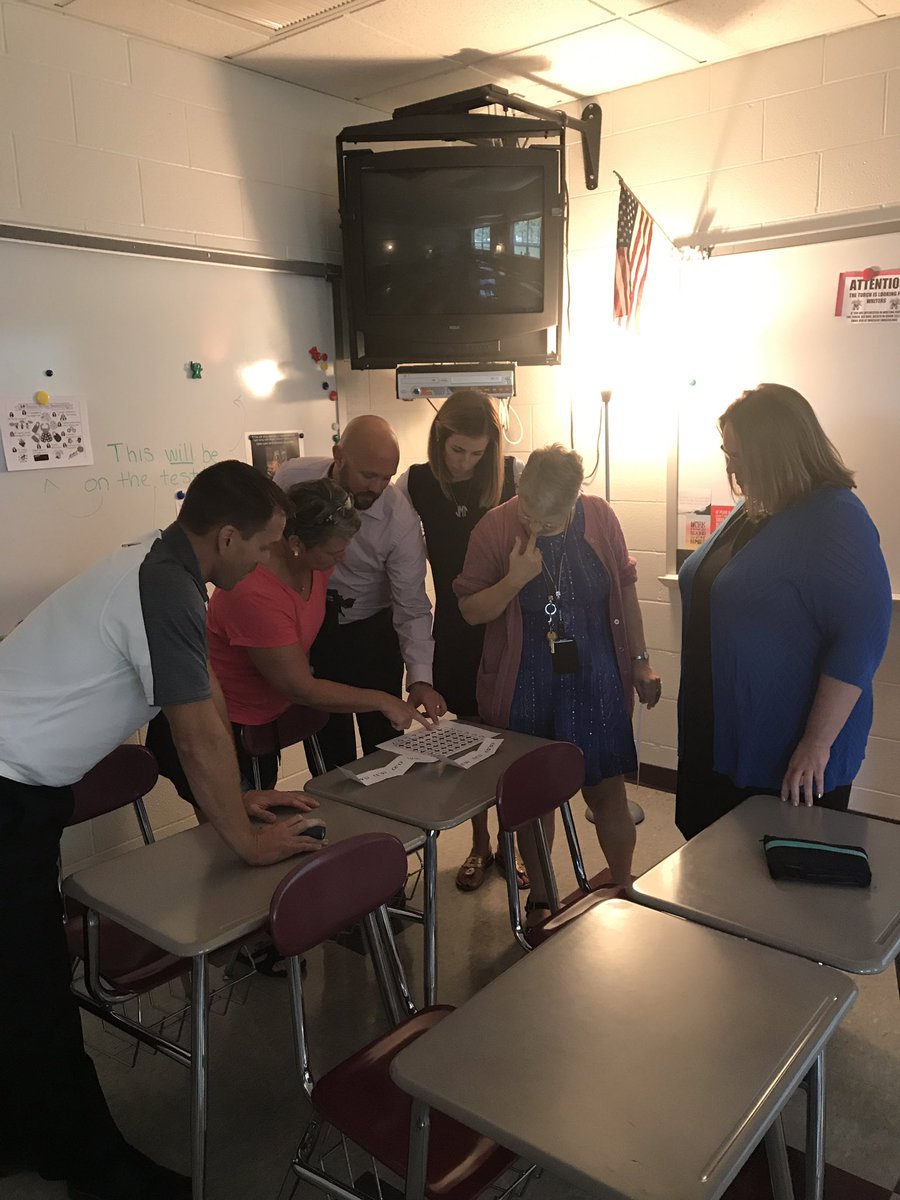 MathisEnglish's tweet image. Teachers used #collaboration #inquiry #communication and #trial and error to complete the #escape room #MASHteach #educhat #masdproud