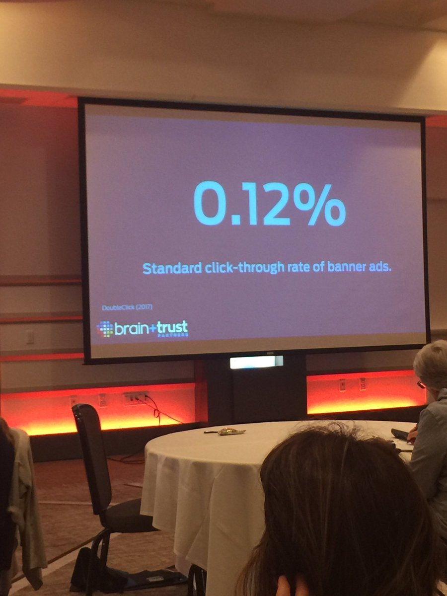 jessicatramonta's tweet image. "People don't want to hear from our ads. What world is 99 percent failure acceptable?" @ScottMonty on banner ads #SocialMitten