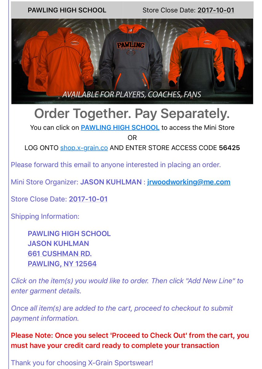 Our team store is open for another two weeks. Help support our program. Get your Tigers Gear here.