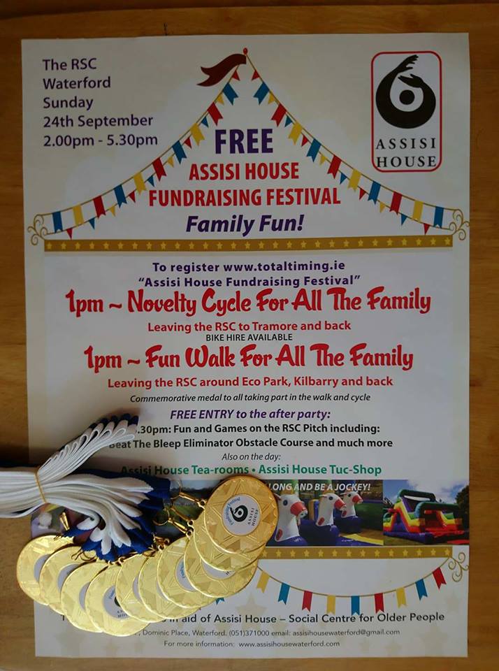 Assisihousessc's tweet image. Get your @Assisihousewtd commemorative medal
Register at totaltiming.ie or on the day to get yours 🤣
Walk/cycle at 1pm Sun 24th