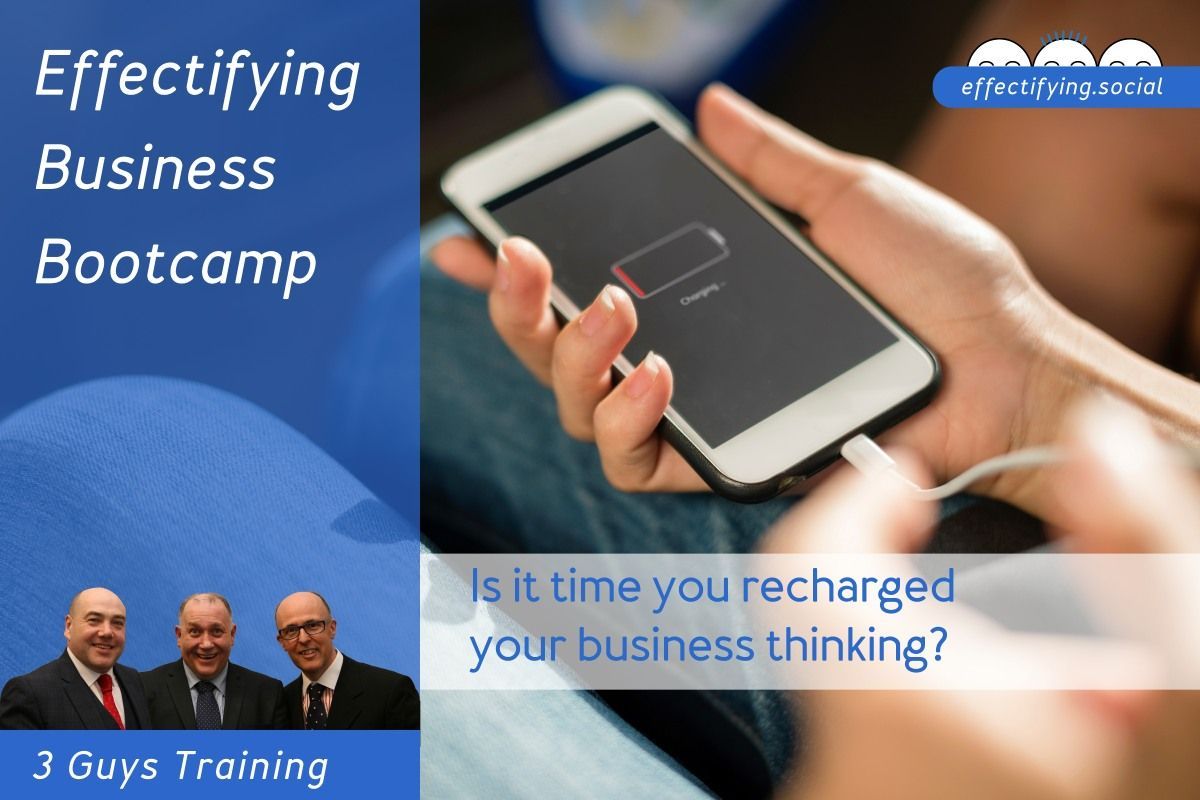 If you feel it's time to recharge your business thinking then join us

Effectfying Business Bootcamp Dublin Oct 19

buff.ly/2hopINn