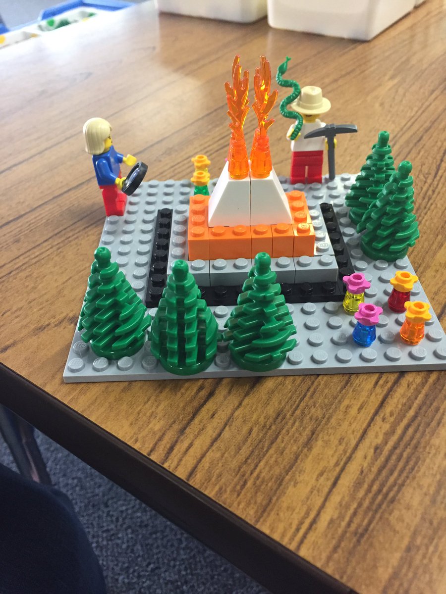 AndrewsTrixie's tweet photo. Teachers &amp; Legos! Our Indiana Jones themed creation! @miss_morey https://t.co/VuPkpZUWdJ