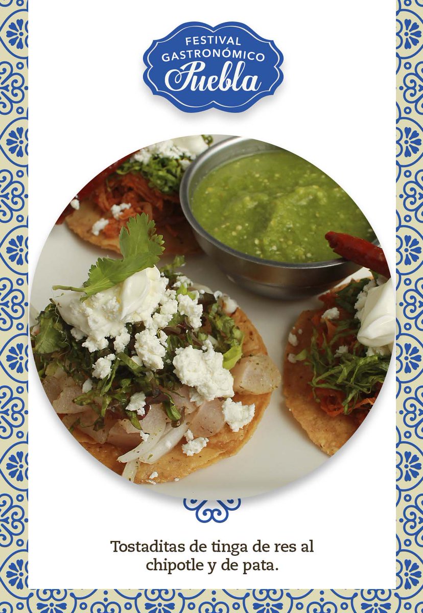 AddettoRest's tweet image. Estas tostaditas son la combinación perfecta de tinga de res al chipotle y de pata. ¡Un platillo poblano inolvidable!