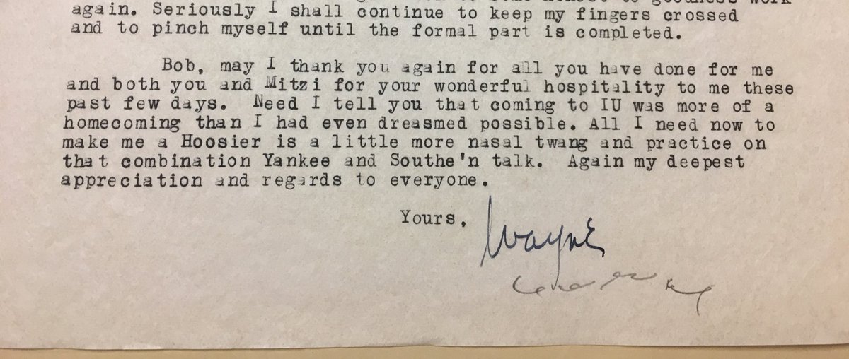 IUBArchives's tweet photo. "All I need now to make me a Hoosier is a little more nasal twang and...that combination Yankee and Southe'n talk." #FunFridayFind https://t.co/oC8bIHmSzx