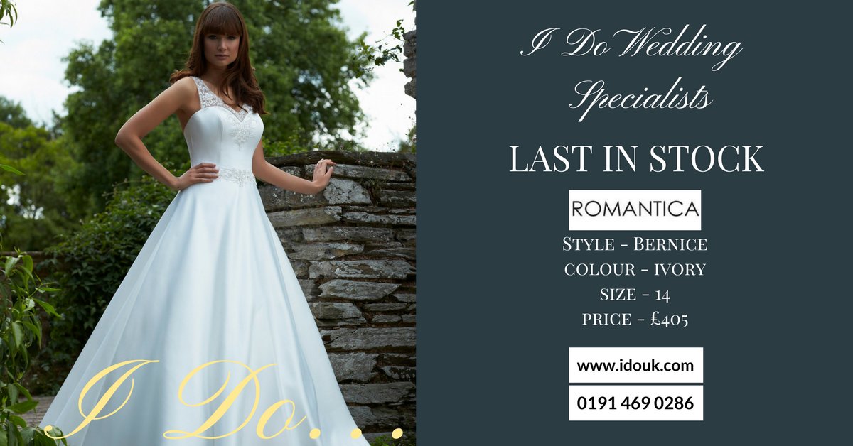 This is your last chance to try on the last of the Bernice dresses by Romantica!  Someone will snap up this bargain.  Call today! XxX