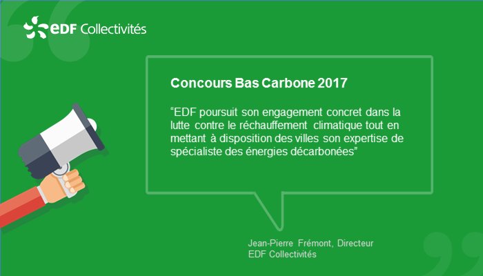 EDF_Entreprises's tweet photo. #Agora2017 #ConcoursBasCarbone "Les stratégies énergétiques sont confrontées à de nouveaux enjeux sociétaux et environnementaux" JP Frémont https://t.co/7rxeM8c6X4