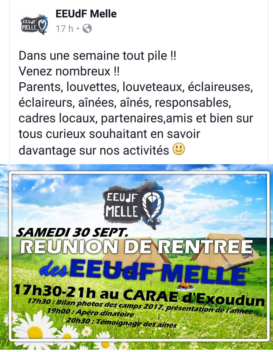 Luccio79's tweet photo. Vous trouvez que vos enfants sont trop souvent devant les écrans ? Viendez le 30 septembre à #Exoudun pour découvrir @EEUdFPhareOuest 🤘 https://t.co/JRAiKVcjeQ