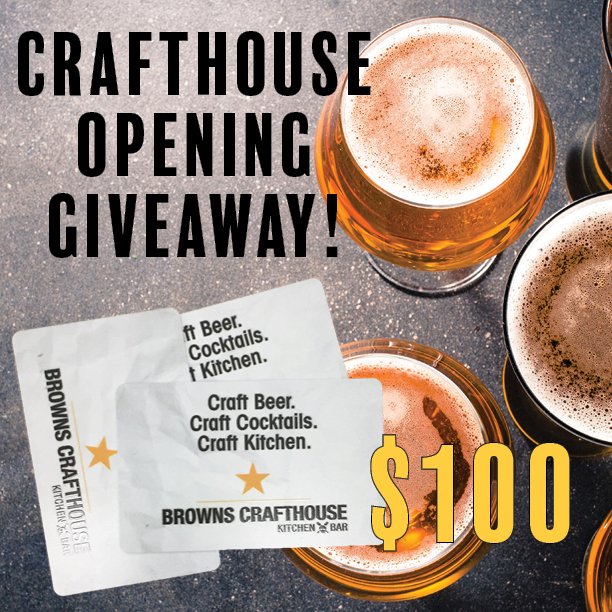 crafthousefsj's tweet photo. We want to give away $100 gift card. Follow us on Twitter, Facebook, and or Instagram for multiple entires @crafthousefsj #fsj #yxj https://t.co/jhTa89lJpy