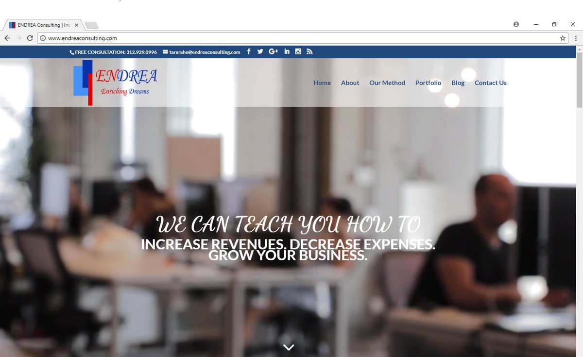 skycloudIT's tweet image. Phuel Strategies Launches New Website for ENDREA Consulting! Check it out today! endreaconsulting.com #website #websitedesign