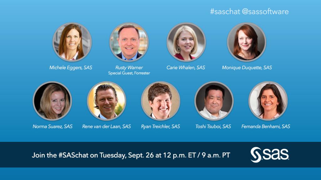 Mark your calendar: special guest <a href="/Forrester/">Forrester</a>'s <a href="/rustywarner/">Rusty Warner</a> joins <a href="/micheleggers/">Michele Eggers</a> &amp; other SAS experts to talk real-time marketing &amp; #CX.