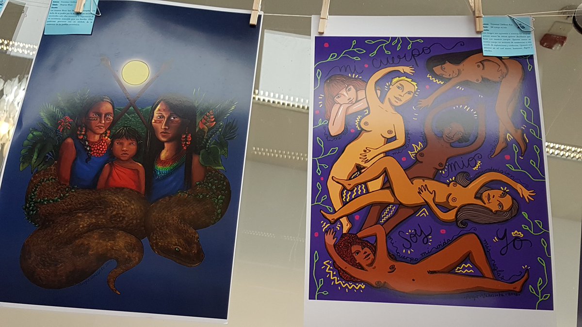 elchuro's tweet photo. Ilustramos nuestras resistencias, ilustramos nuestras vidas. Muestra en #CiberFem #Ecuador https://t.co/9K1YS2WEl9