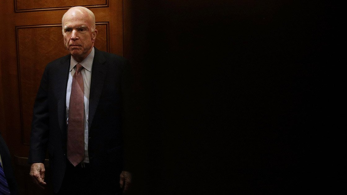 politico's tweet photo. FULL STATEMENT:  @SenJohnMcCain to vote no on #GrahamCassidyBill https://t.co/tnjoio0Dic https://t.co/jFGCBNbWbc