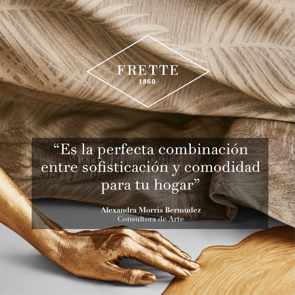 FRETTEMEXICO's tweet photo. "Es la perfecta combinación etre sofisticación y comodidad para tu hogar"- Alexandra Morris Bermudez, Consultora de Arte @morris_a https://t.co/K5KFIaWsBX