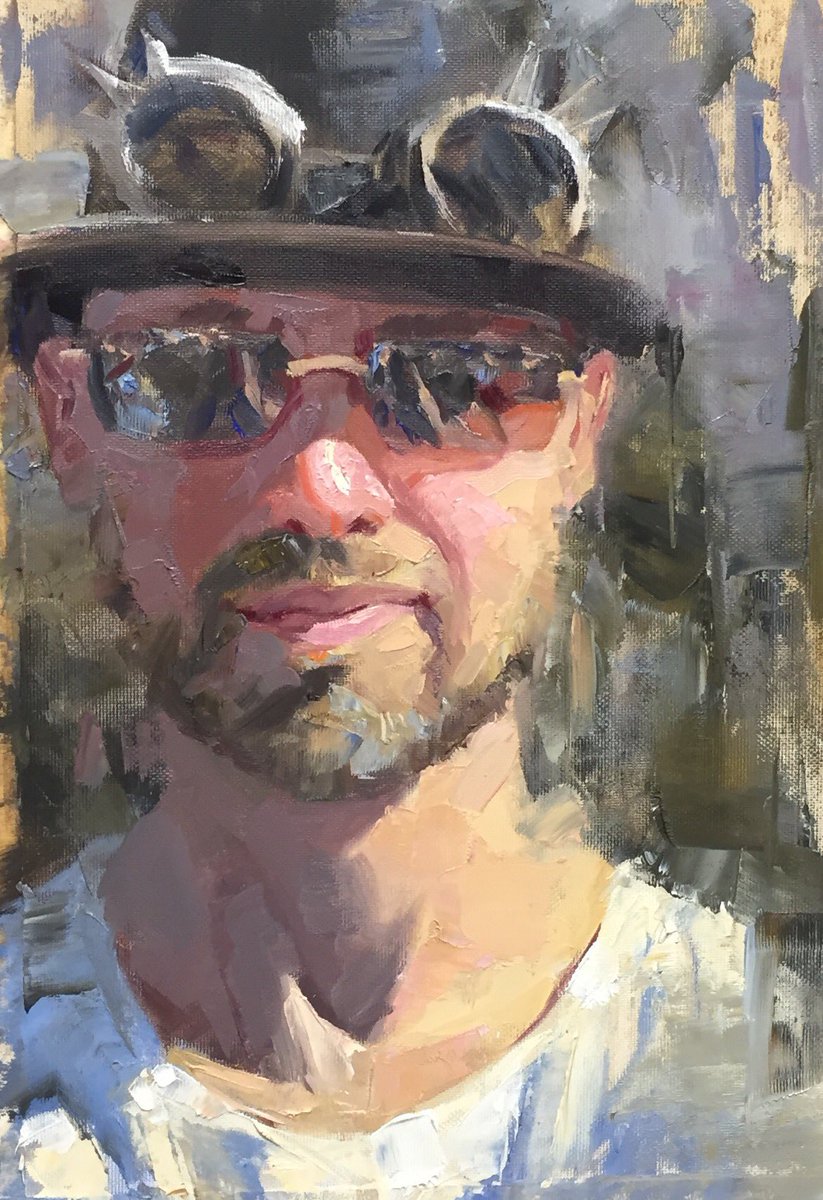 Im trying to bring some palette knife work in to my #portraits now. #painting #oilpainting #sketch
