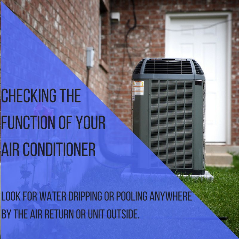 A properly functioning unit should never have water coming from it.