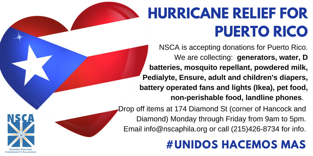 Xiente_'s tweet photo. NSCA is collecting food and supplies to aid Puerto Rico as the island recovers. You can also donate money at https://t.co/t8S8Ng8usi https://t.co/xheF6ZdC4k