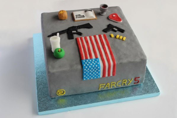 Far Cry on X: "Between fighting a doomsday cult, fishing, &amp; petting Boomer, you can still make time for this awesome cake! @AquaChicken #FanArtFriday https://t.co/oDEmqTfIVG" / X