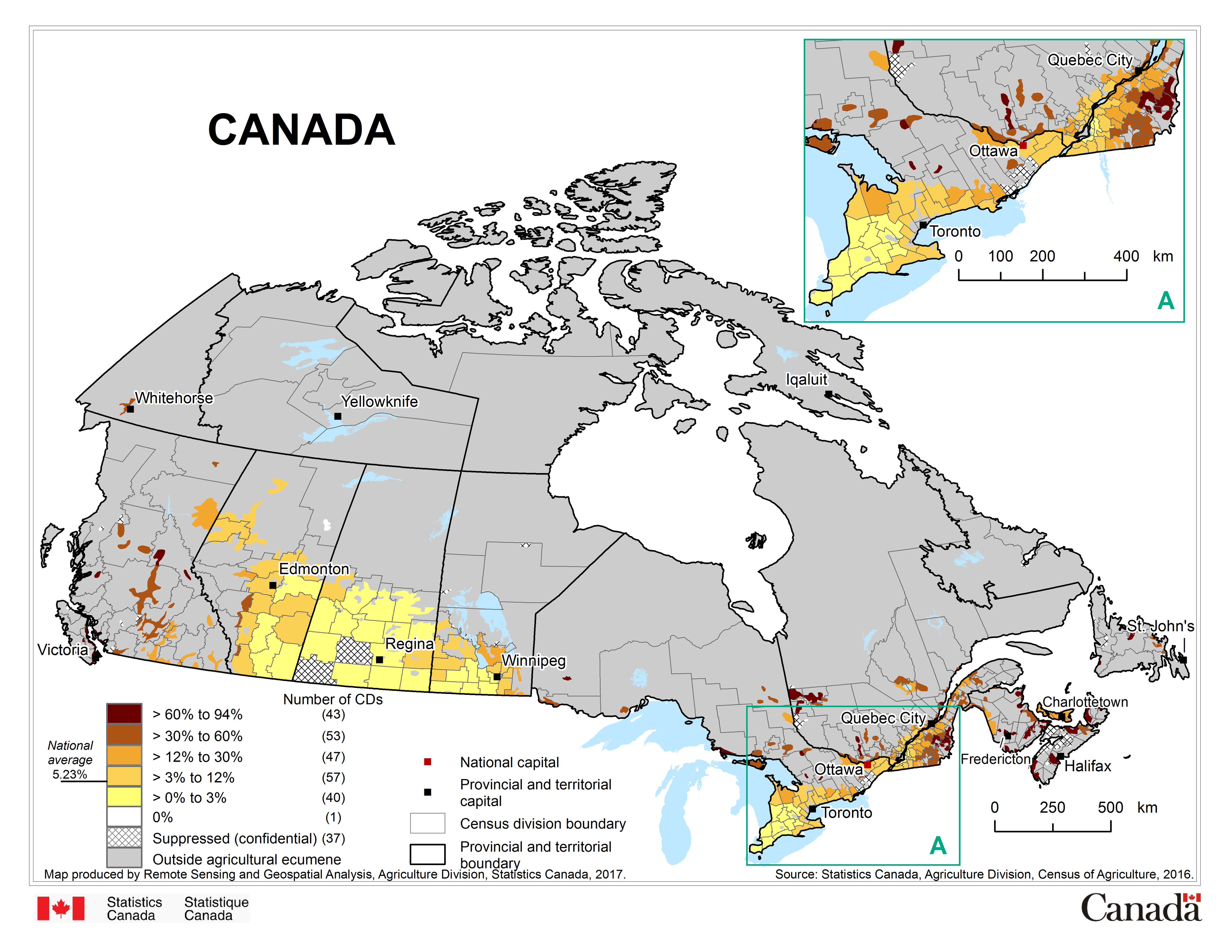 Thematic Map Of Canada Statistics Canada Auf Twitter: „Create And Add Precision To Your #Thematic  Maps Using The 2016 Agricultural Ecumene. Https://T.co/Alzqu267A3 #Cdnag  Https://T.co/Kqi8Sx3Ewy“ / Twitter