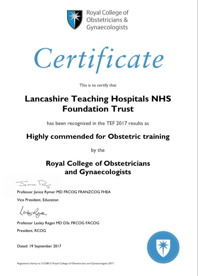 So proud of our O &amp;G Team <a href="/LancsHealthAcad/">Lancs Health Academy</a> <a href="/PartingtonKaren/">karen partington</a> <a href="/lChorley/">luke chorley</a>&amp;@LancsHospitals  -