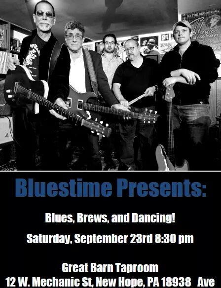 Bluestime band at the #NewHope taproom tomorrow. #livemusic  #buckscounty #doylestownmusicfest