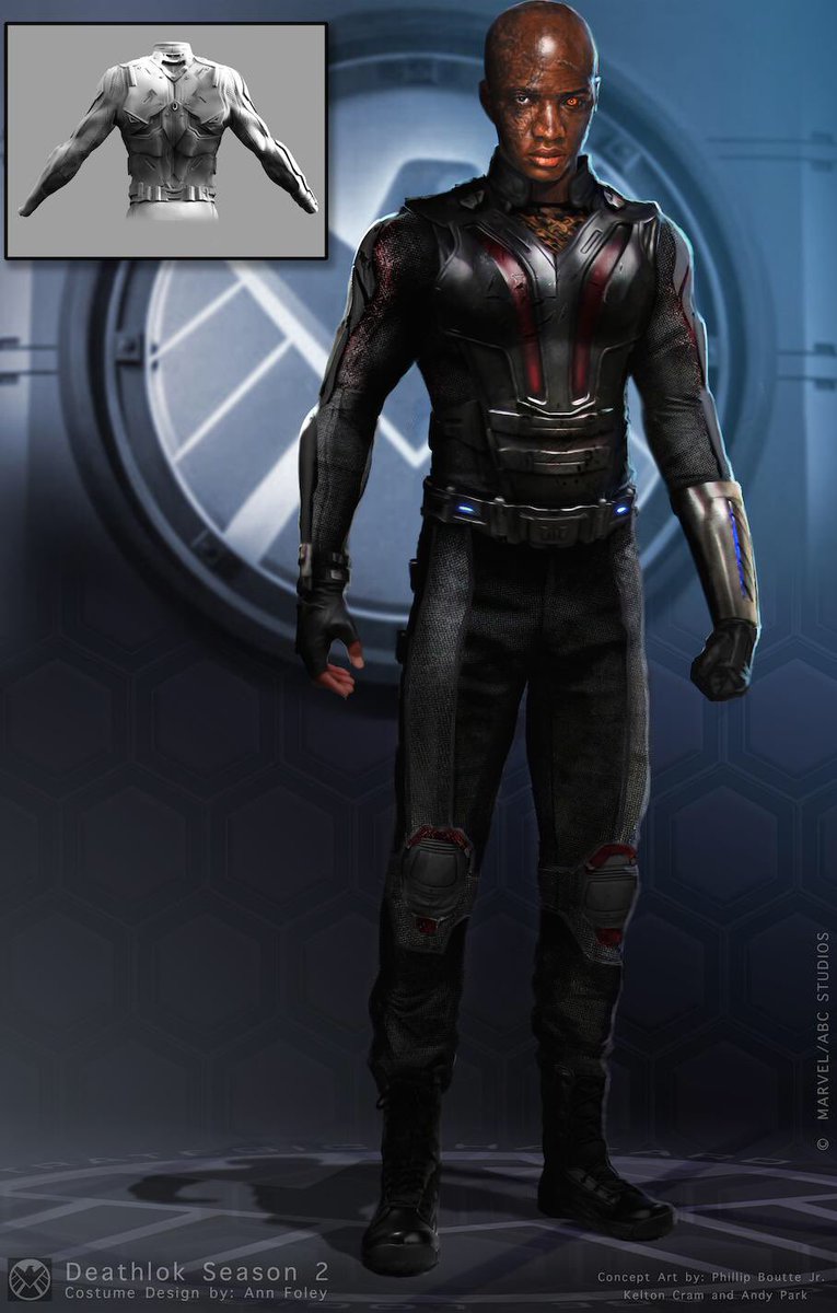 pboutte's tweet photo. FBF: Concepts for CD @afoley24 of bad-ass Heroic @jaugustrichards as Deathlok. He needs to come back! #drawingwhileback #AgentsofSHIELD https://t.co/h82hRBBobs