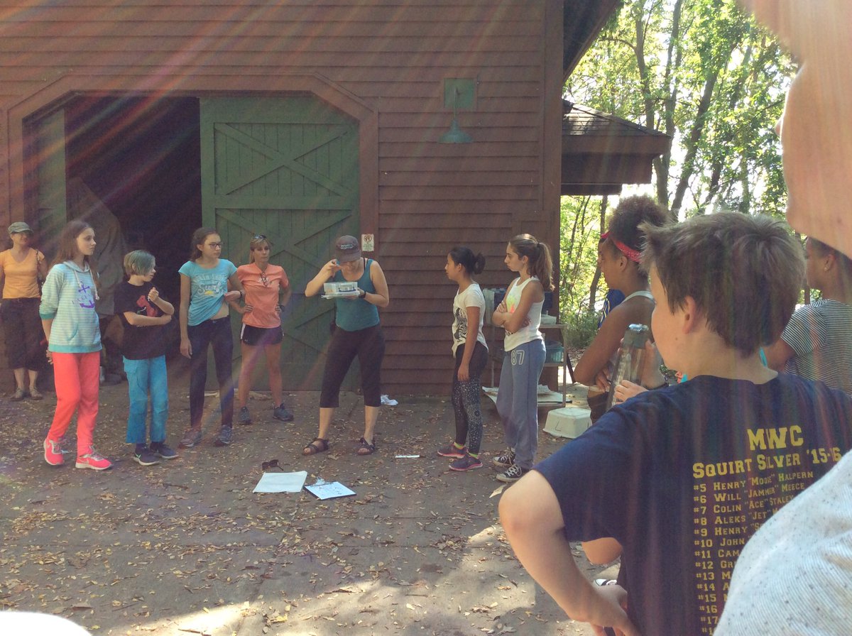 6th graders at Hubbard Park collecting data on water life in the MIlwaukee River. #Shorewood Proud