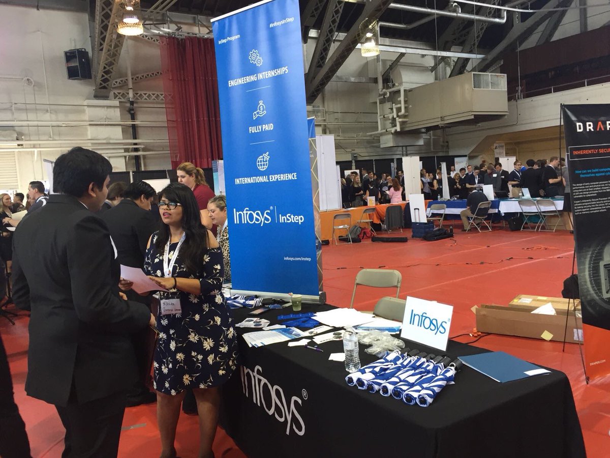 InfosysCareers's tweet image. Come and see the #InfosysInstep team at the @RPI Annual NSBE/SHPE Career Fair today! #internships @Infosys
