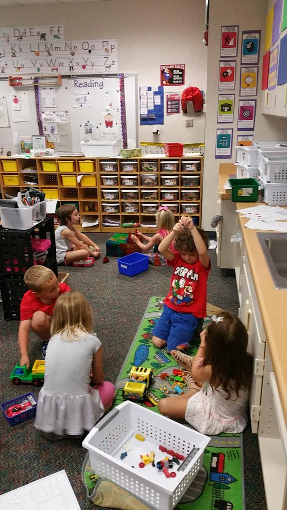 The best way to end a Fun Friday is with PLAY and choice centers! #playislearningtoo #learningtoworktogether #friyay