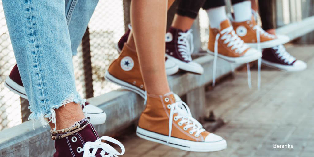 bershka converse platform