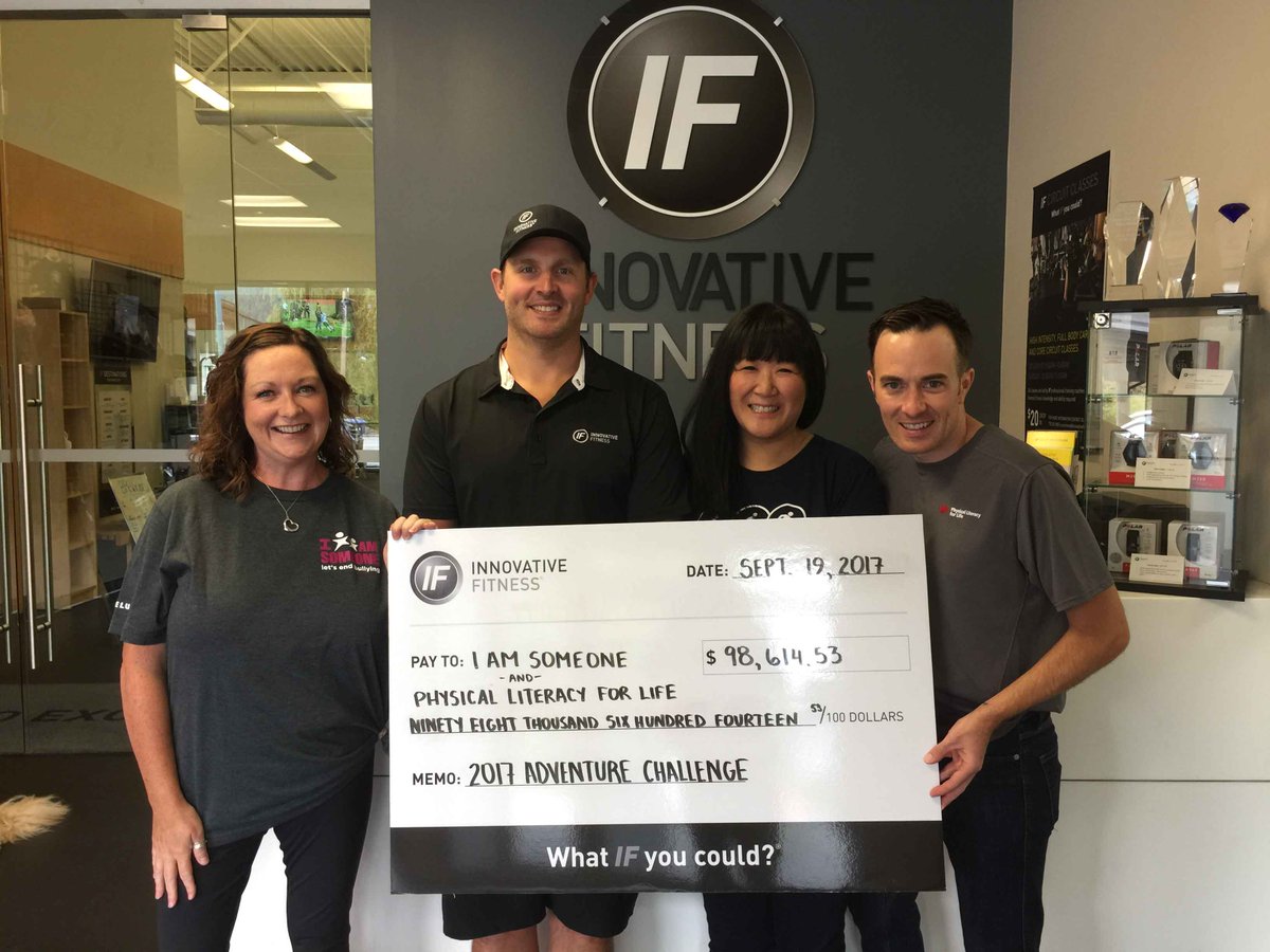 On September 9th, the 11th <a href="/IFAdvChallenge/">IF Adventure Challenge</a> raised $98,600 for Physical Literacy for Life and <a href="/IAS_Society/">IAMSOMEONE_Society</a>! <a href="/IFDifference/">Innovative Fitness</a>
