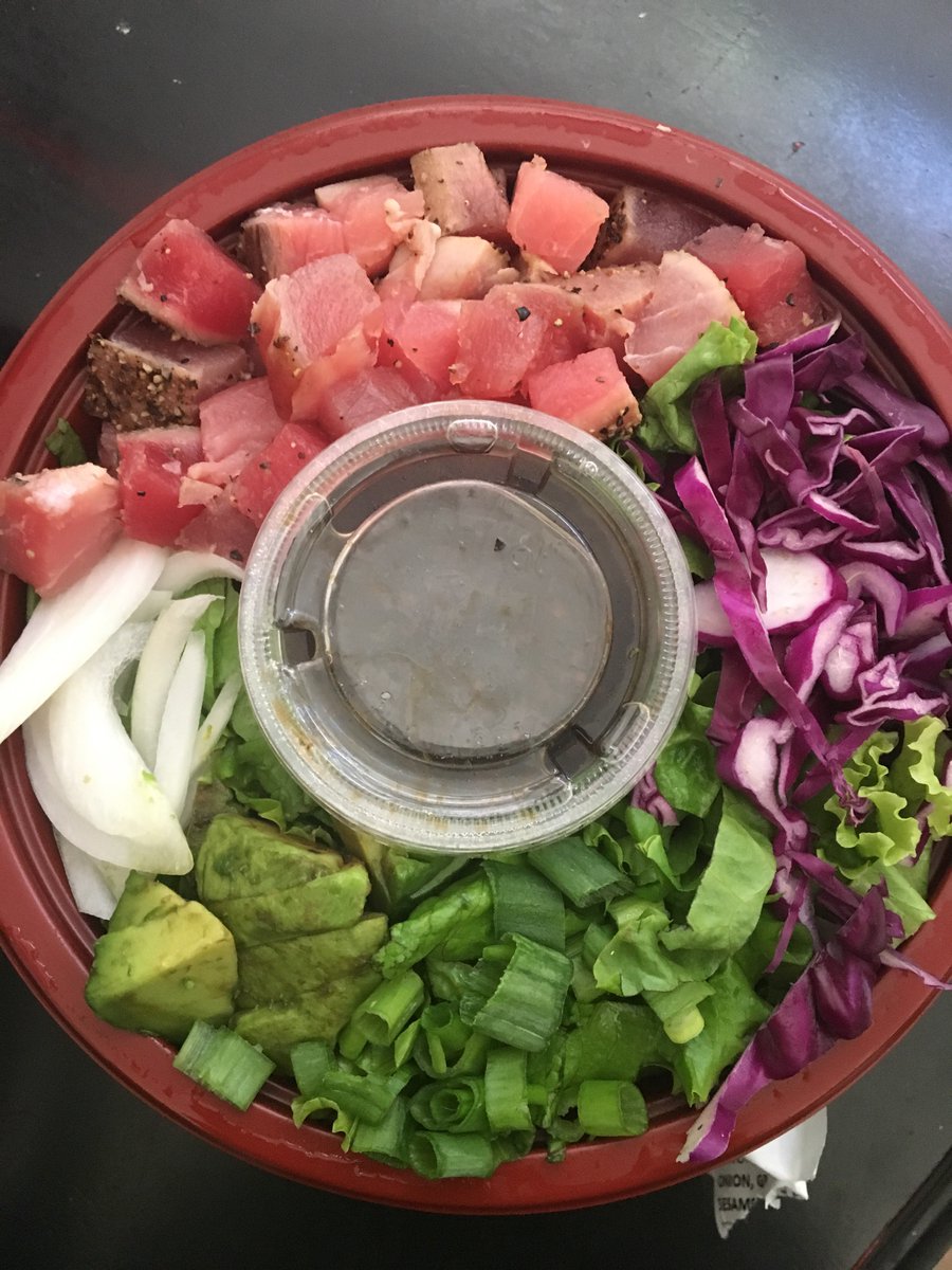 Health Coach Heather on Twitter "Seared ahi tuna salad with Japanese