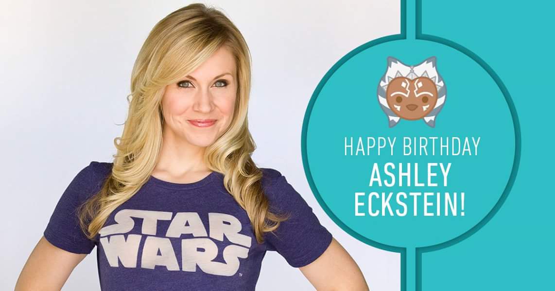 Happy Birthday to a great lady and beautiful person; Ahsok... 
I mean Ashley Eckstein! 