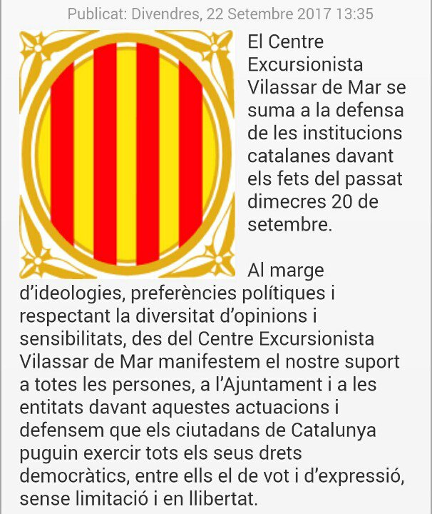 Comunicat @elspiris @feec_cat @ufec @vilassardemar