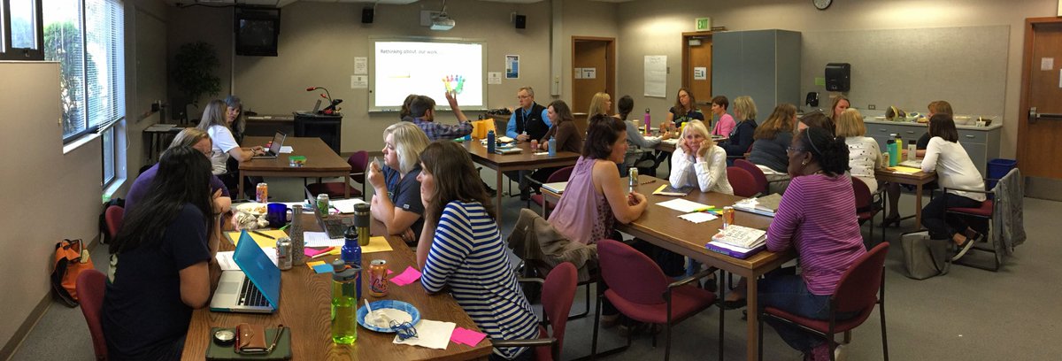 SSD_Instruction's tweet photo. Instructional Leaders collaboratively addressing Problems of Practice.  #shoreline instruction https://t.co/DDFU5t3yi7
