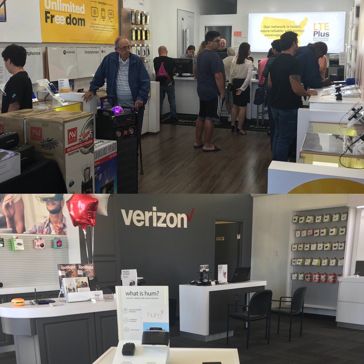 College Point Sprint vs College Point Verizon. Sprint clear winner! <a href="/highwaterheller/">Rich Heller</a> @LauraMcLaugh96 <a href="/_Ginoambrosio/">Gino Ambrosio</a> <a href="/Kpalet5/">Karen Paletta</a> @TCCGoots