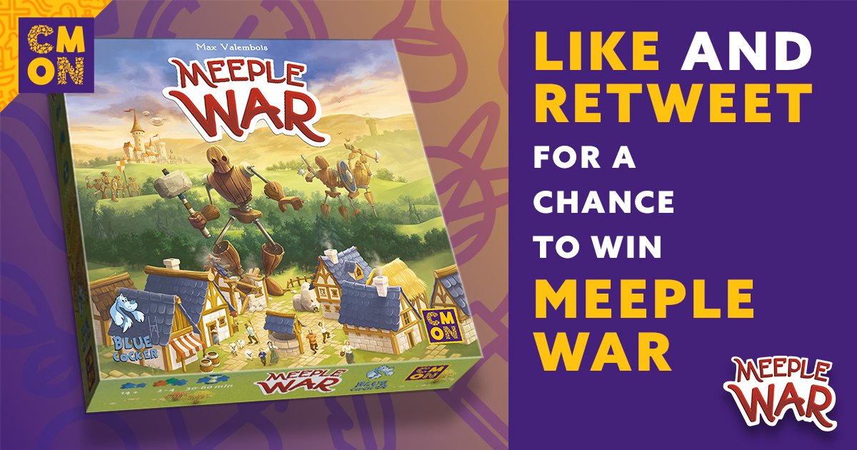 CMONGames's tweet image. Time for a CMON Contest! Like and RT for a chance to win #MeepleWar before it comes to FLGSs Sept 29. Contest closes 9/27 11:59 PM EDT.