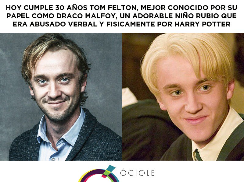 ¡Feliz cumple, Tom Felton!