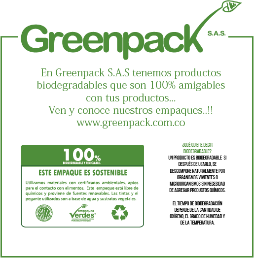 Greenpacksas's tweet photo. Empaques biodegradables.!!!
Feliz Viernes les dese Greenpack Sas https://t.co/POg4PCAwZs