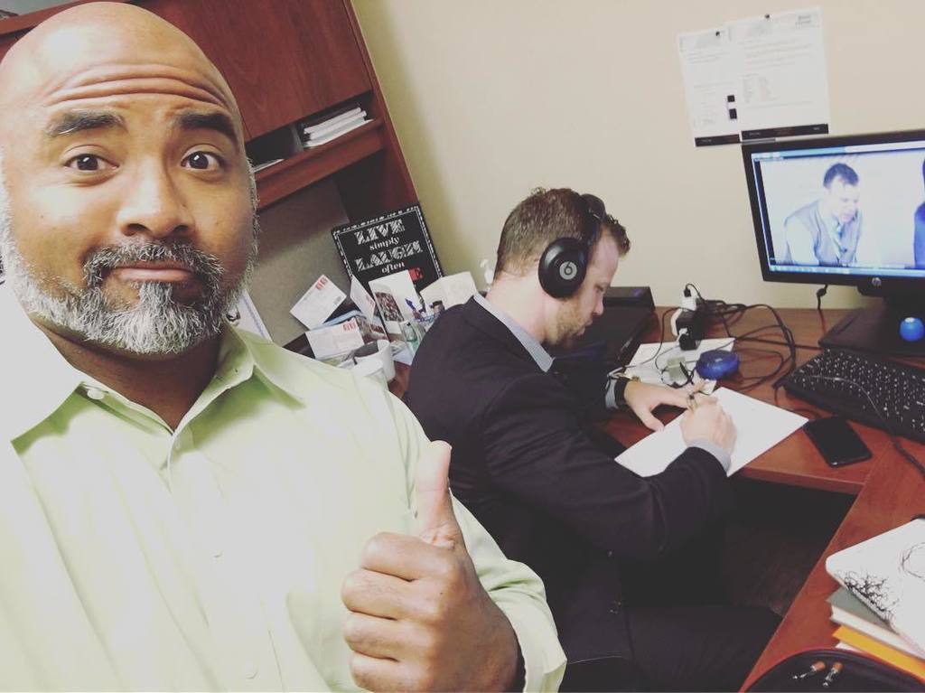 MarkCurryDRI's tweet photo. Thanks to @t3ampolotow3rs for stopping by and doing an #audiosesh for our training video. #DRITraining #awesomeguy… https://t.co/nswqPrH7B2 https://t.co/TIMsZ4o0ZJ