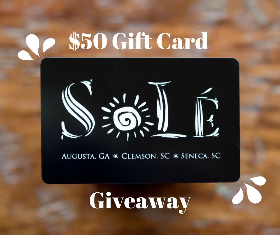 We are doing a giveaway! Head on over to our Facebook to see how you can win this $50 gift card!