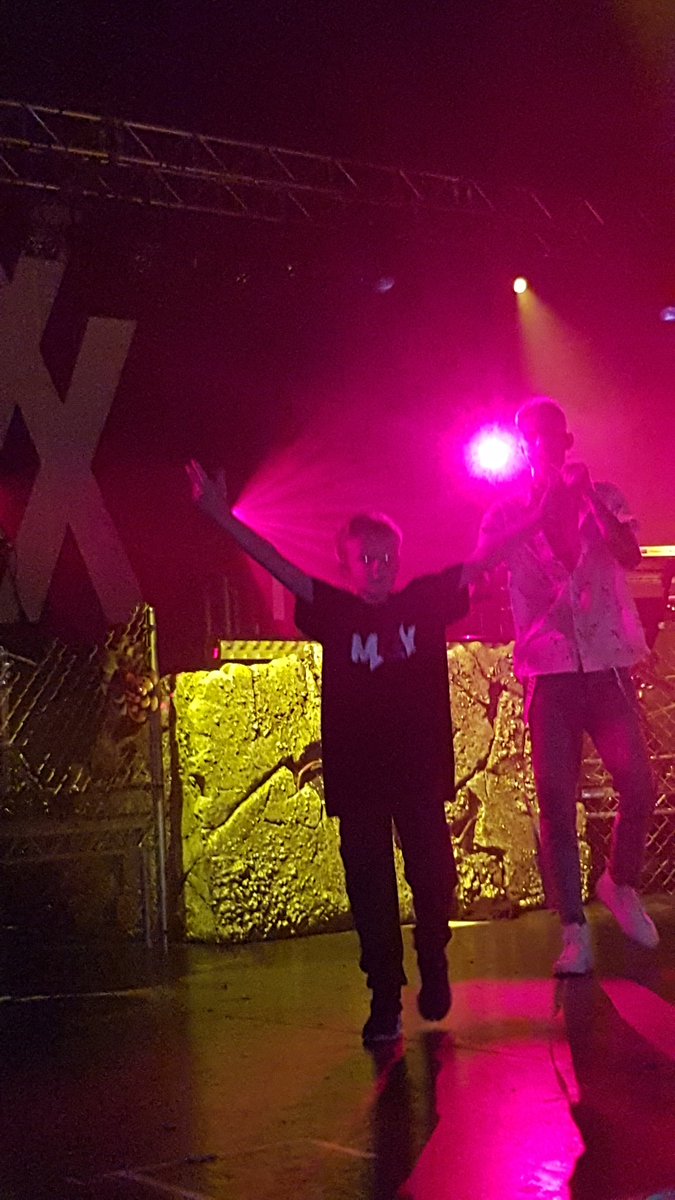 SharonBradburn's tweet photo. My Dylan asked on stage @machinegunkelly 2nite @o2academybham Proud Mummy Moment. Dylan loved every 2nd ❤ #TY #MGK #Faverapper #memories https://t.co/B4pmpbWNp8