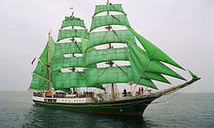 naomiaustin's tweet photo. Can't keep it secret any longer! I'm celebrating my 25th anniversary of being a sail trainee on these 2 beauties! 😍⚓️ #wearonboard #tsr18 https://t.co/rhlsOmABRK