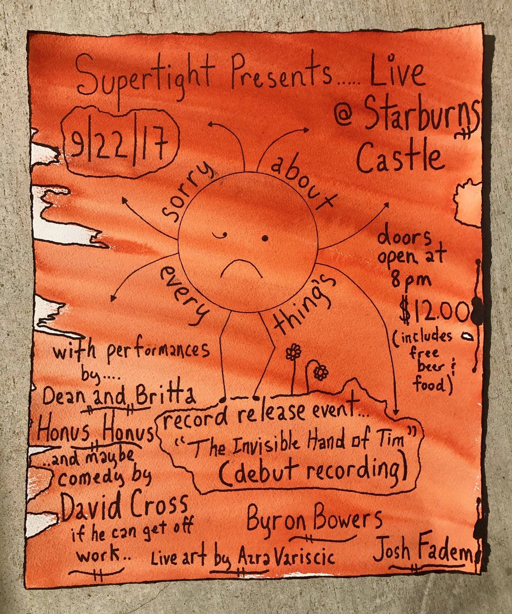 Sorry About Everything Album Release Party Tonite! starburnscastle.com/super-tight-pr…