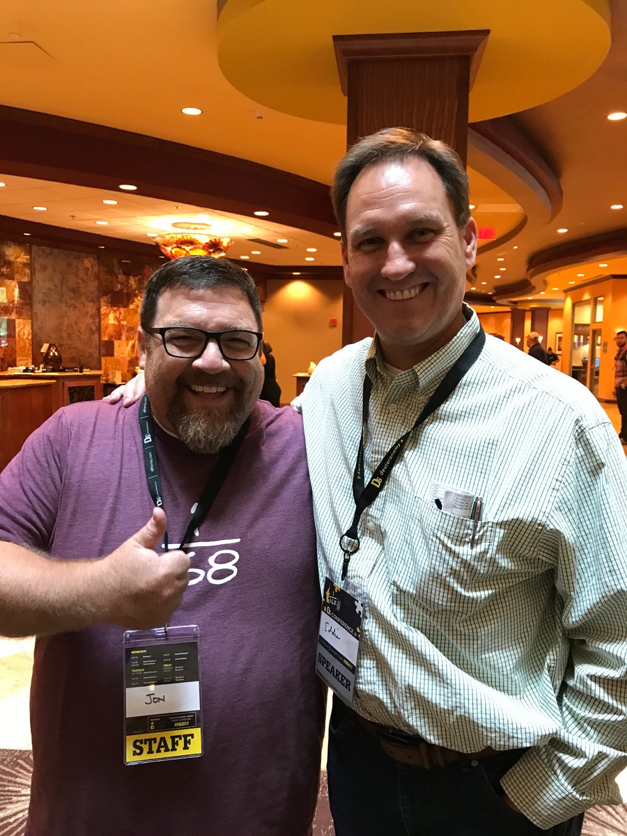 EdwardEMoodyJr's tweet photo. @jondforrest it was great catching up with you @ #D62017 You are the man with the great games my friend! https://t.co/9OGvBi8Tuf